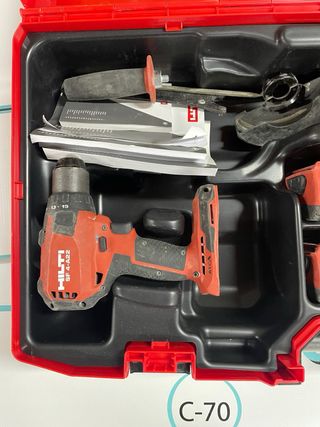 Maletín Hilti con Herramientas a batería.