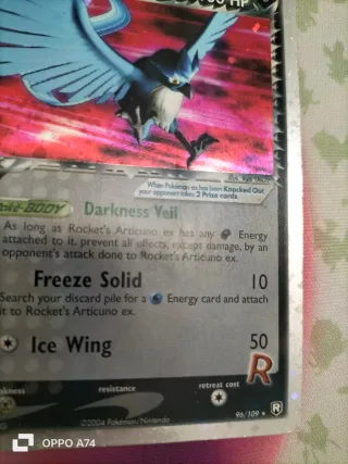 Carte Pokemon Articuno ex 96/109 Team Rocket