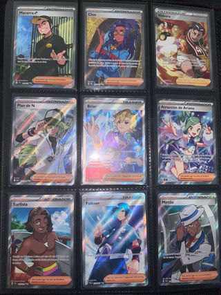 Cartas Pokémon Entrenador Roxanne, Adamas, Mila