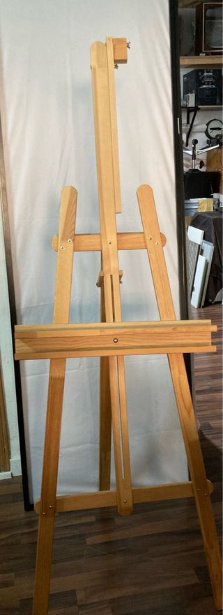 Caballete de madera para pintar