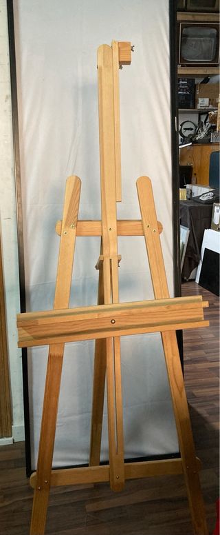 Caballete de madera para pintar