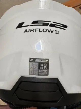 Casco LS2 Air Flow Blanco Talla XS