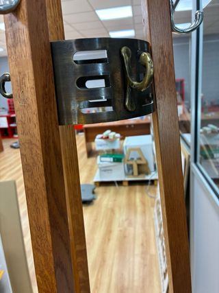 Perchero de pie madera y metal