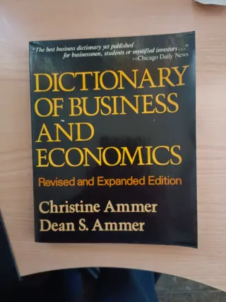 Dictionary of Business and Economics