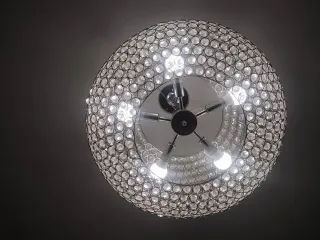 Lámpara de techo colgante cristal y metal