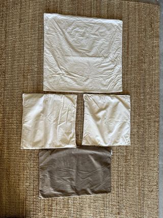 Set 4 Cojines Beige y Marrón