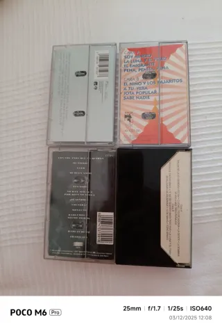 Lote 4 Cintas Cassette Pop Rock Latino