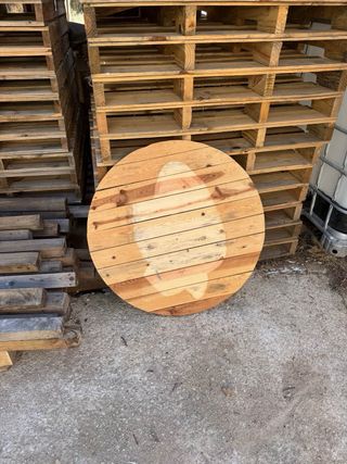 Tapa Mesa Redonda 80cm para Bidón