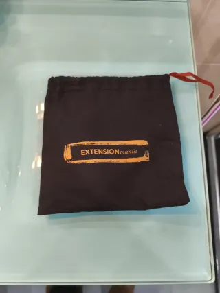 Extensiones de cabello castaño rojizo