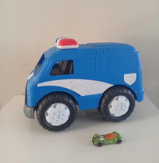 Camión Policía Grande Azul