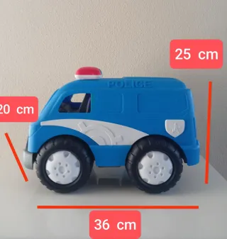 Camión Policía Grande Azul