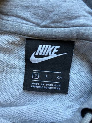 Sudadera Nike Sudadera Nike Gris Logo Bordado