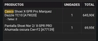 Casco Shoei XSPR Pro Marc Marquez (talla S)