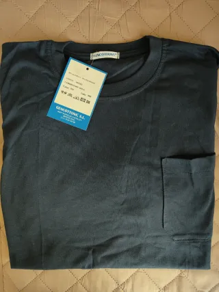 Camiseta de trabajo azul marino GENCOTTONS