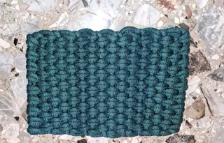 Tappetino tessuto verde