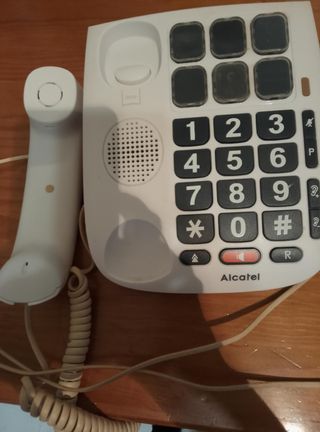 Teléfono fijo Alcatel blanco
