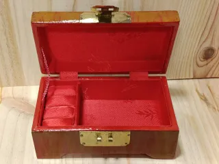 Antiguo Joyero Madera y Nácar