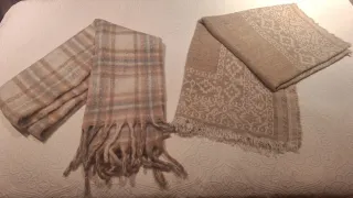 Bufanda de lana a cuadros