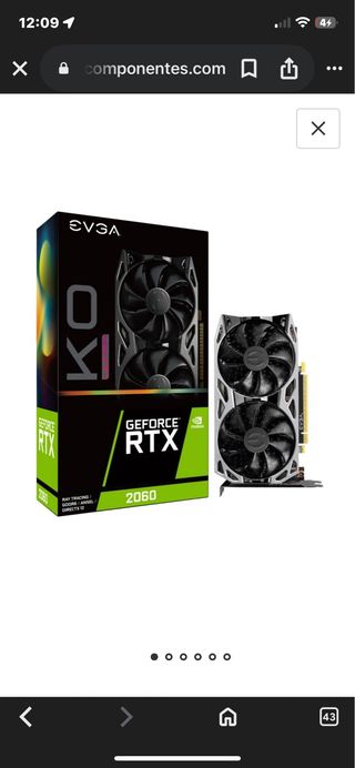 EVGA GeForce RTX 2060 GDDR5 Tarjeta Gráfica