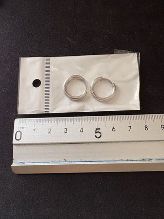 Pendientes Aro Plateados Nuevos