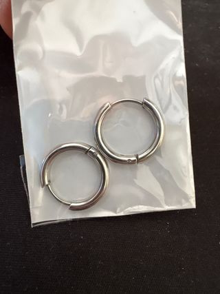 Pendientes Aro Plateados Nuevos