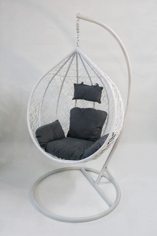 nueva silla colgante blanca  + cojin