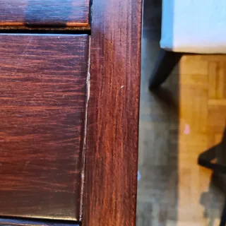 Mesa Comedor Madera y Cristal