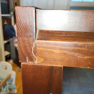 Mesa Comedor Madera y Cristal