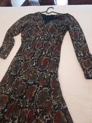 Vestido estampado serpiente