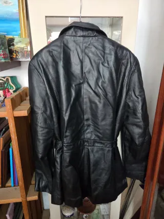 Chaqueta Cuero Vintage Outbrook Negra Mujer