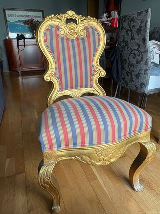 Sillas estilo Luis XVI (6) doradas