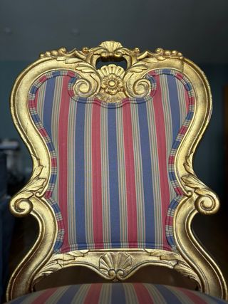 Sillas estilo Luis XVI (6) doradas