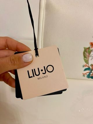 Pochette Liu Jo bianca con fiori