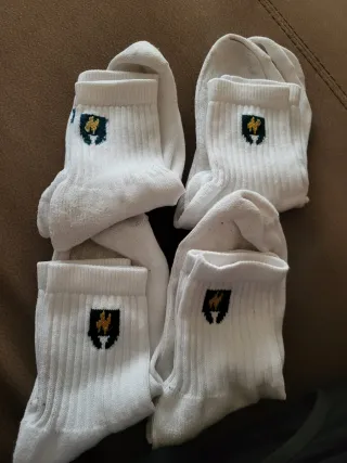 Calcetines deportivos Peleteiro blancos