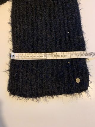 Sciarpa Liu Jo nera con paillettes