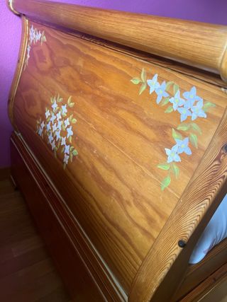 Conjunto muebles madera pino