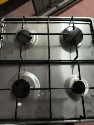 Encimera Gas Acero Inox 4 Quemadores