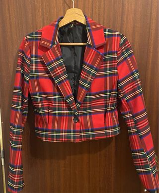 Torera escocesa cuadros rojos