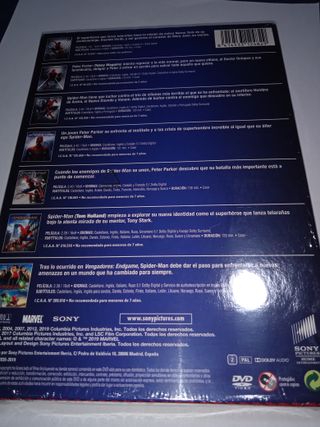 Pack nuevo Spider-Man 7 Películas DVD
