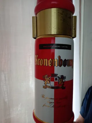 Colonnina Birra Kronenbourg Vintage Ceramica