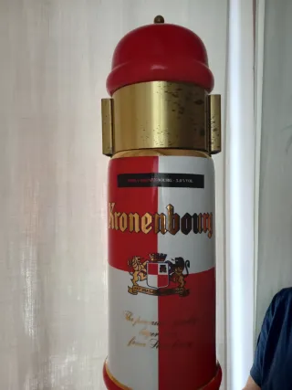 Colonnina Birra Kronenbourg Vintage Ceramica