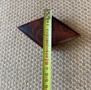 Caixa de madeira com tampa marmoreada