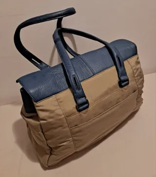 Bolso Piquadro Beige y Azul