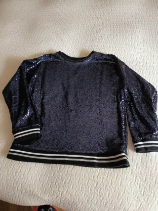 Sudadera lentejuelas mujer