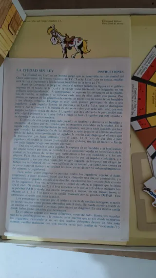 Juego de mesa La Ciudad sin Ley Lucky Luke