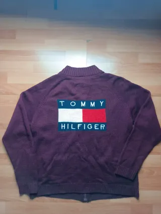 Tommy Hilfiger Maglione Cardigan Viola Rosso