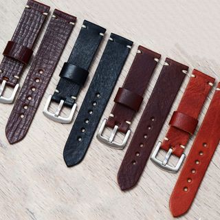 Correas de reloj artesanales en cuero 18–26 mm