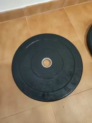 Pareja discos bumper olímpicos 5 kg