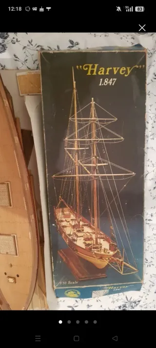 Maqueta de barco Harvey