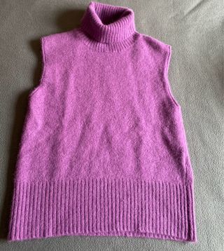 Chaleco lana angora Fórmula Joven morado XS